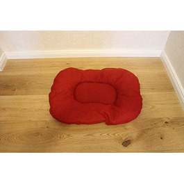 Транспортний кошик для котів та собак з ротангу з металевою сіткою та подушкою L XL XXL, переноска для тварин