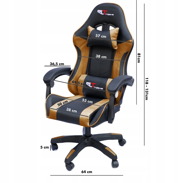 Ігрове крісло GT-EXTREME FG-PS-FR-009, штучна шкіра