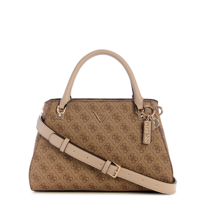 Сумка жіноча GUESS Noelle II Luxury Satchel Latte Logo - оригінальна сумка через плече