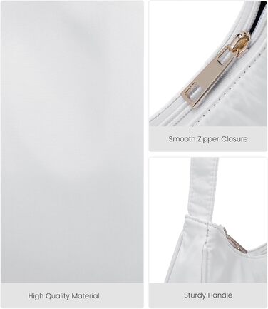 Сумка LOVEVOOK жіноча мініатюрна через плече, клатч, біла нейлонова для побачень, вечірок, покупок