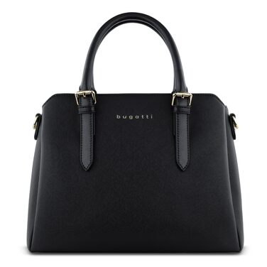Сумка жіноча Bugatti Ella середнього розміру, штучна шкіра (Чорний Saffiano)