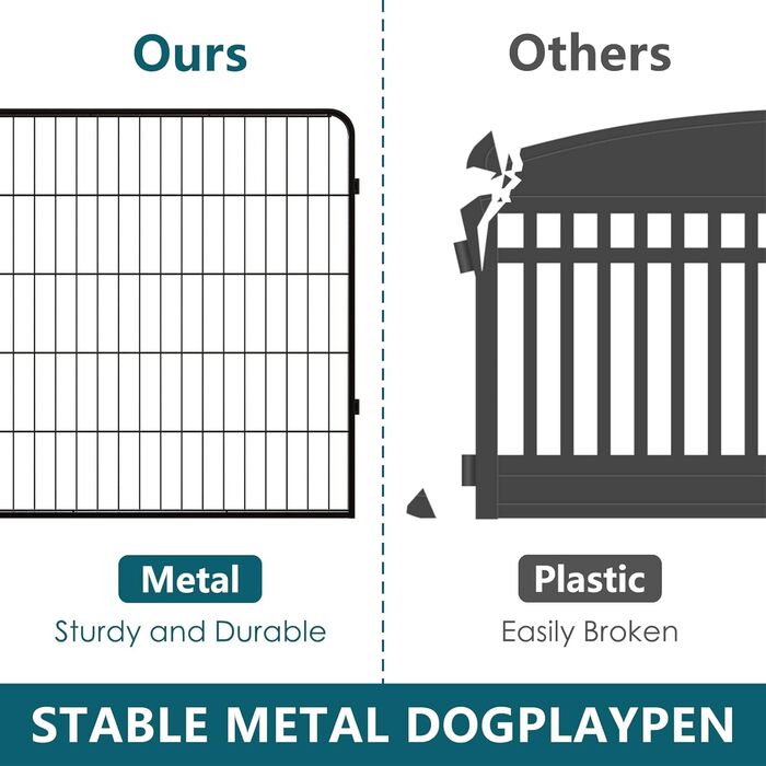 Вольєр для цуценят, 60 см, для дому та вулиці, 8 штук (80W x 80H)