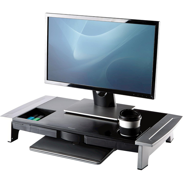 Підставка для монітора Fellowes Office Suites Premium, чорна/антрацит, для офісу