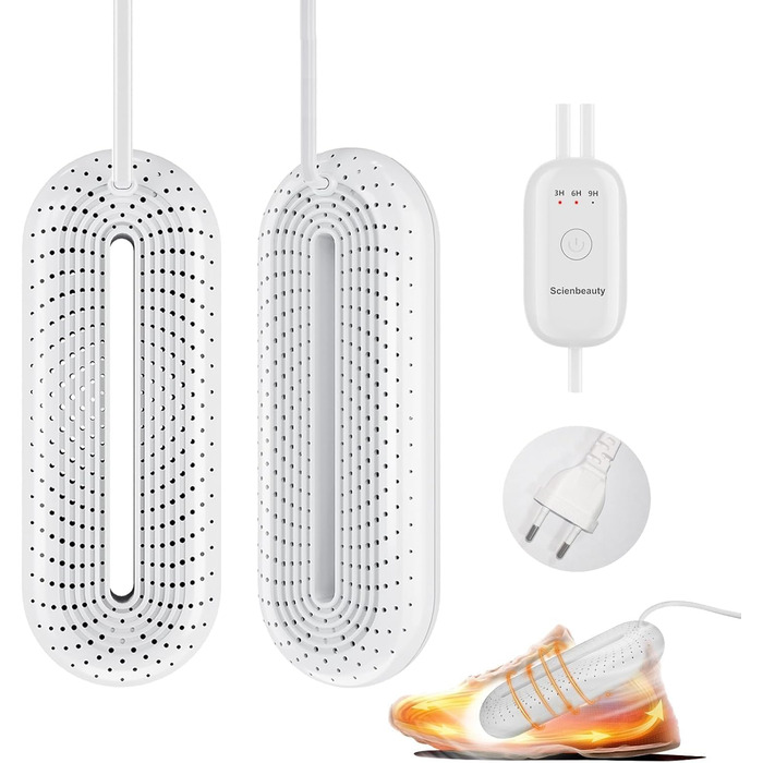 Електричний сушильник для взуття Scienbeauty - сушильник для лижних черевиків, сушильник для взуття, тихий, з таймером