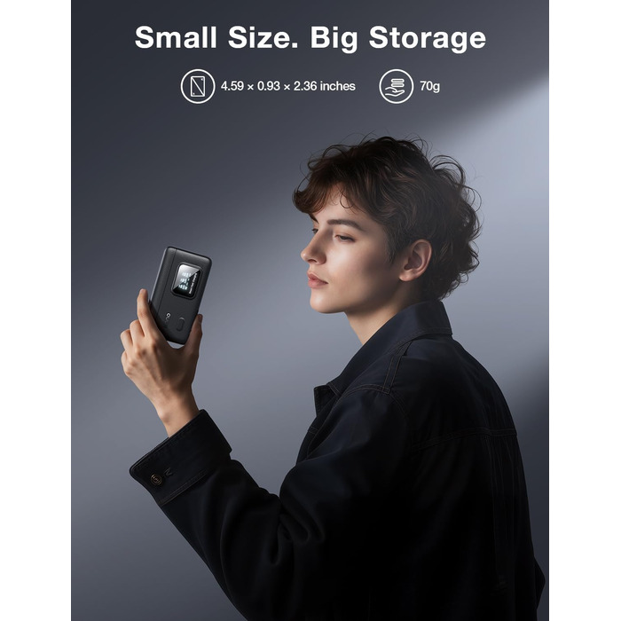 Зарядний пристрій LLANO AC3 30W з 3 акумуляторами 1950mAh для DJI Osmo Action 6/5 Pro/4/3 & Osmo 360, трьохпортовий, PD-зарядка, LED-дисплей, портативний кейс