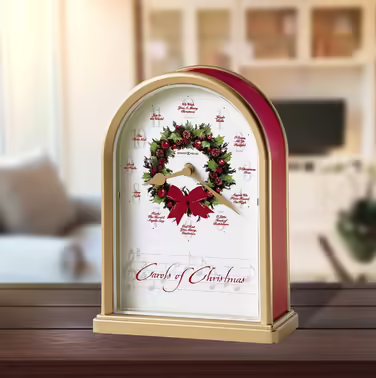 Howard Miller 645-424 Christmas Carols II Table Clock from
