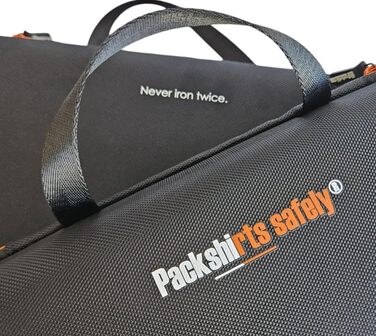 Чохол для сорочок Packshi Doppelt – кейс для подорожей, захист від зминання, подарунок для чоловіків, чорний