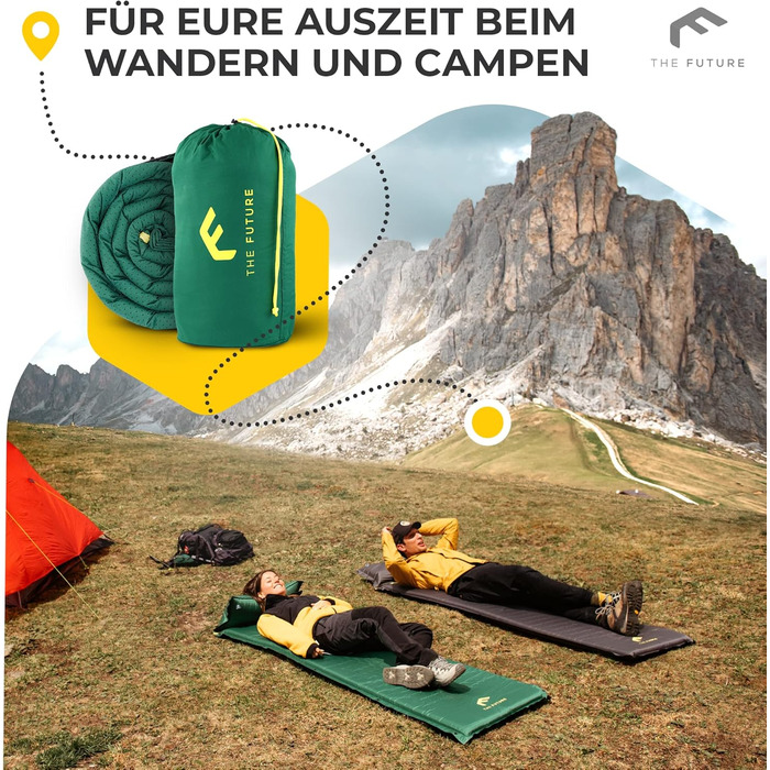Isomatte самонадувна The Future Air Bender Comfort 5см, сіра, для кемпінгу та відпочинку на природі