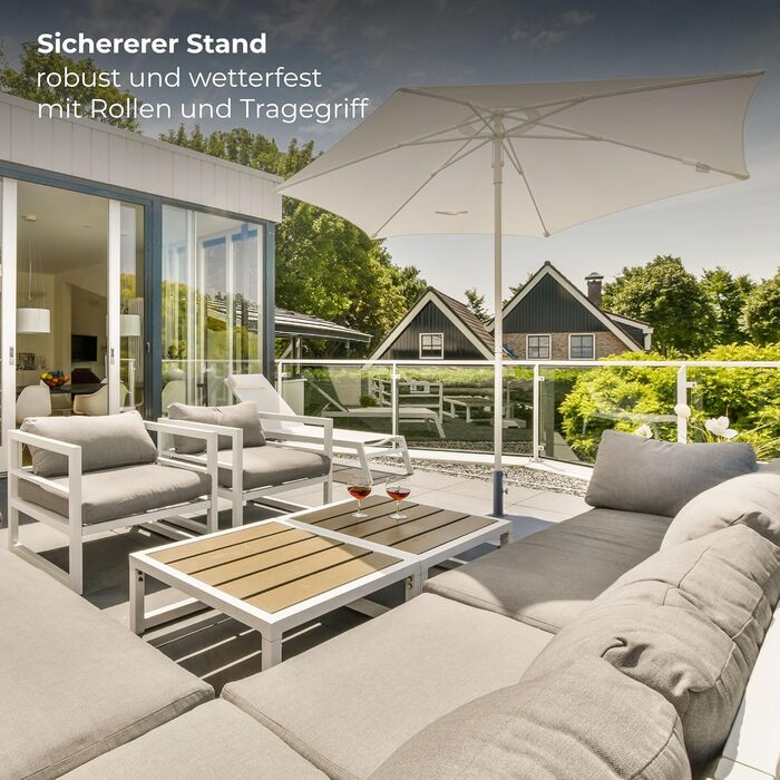 Osoltus umbrella stand 55 x 55cm on wheels, fillable, 43kg