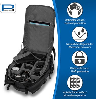 Плечовий рюкзак Pedea Noble для чоловіків та жінок, антрацитовий колір