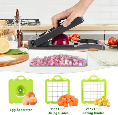 Багатофункціональний овочевий слайсер Lociban 16-в-1: слайсер для овочів, фруктів, картоплі, цибулі