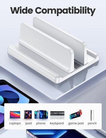 Підставка для ноутбука VAYDEER вертикальна, 3 в 1, для MacBook, iPad, Tablet, Notebook до 17.3