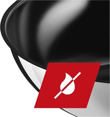 Silit Talis 24cm Induction Nonstick Fry Pan - Stainless Steel with Ceramic Coating, Oven-Safe, Transparent Lid