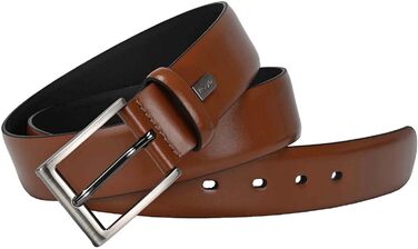 Чоловічий шкіряний ремінь Lloyd з пряжкою Dorn, колір Cognac, ширина 35 мм, довжина 105 см