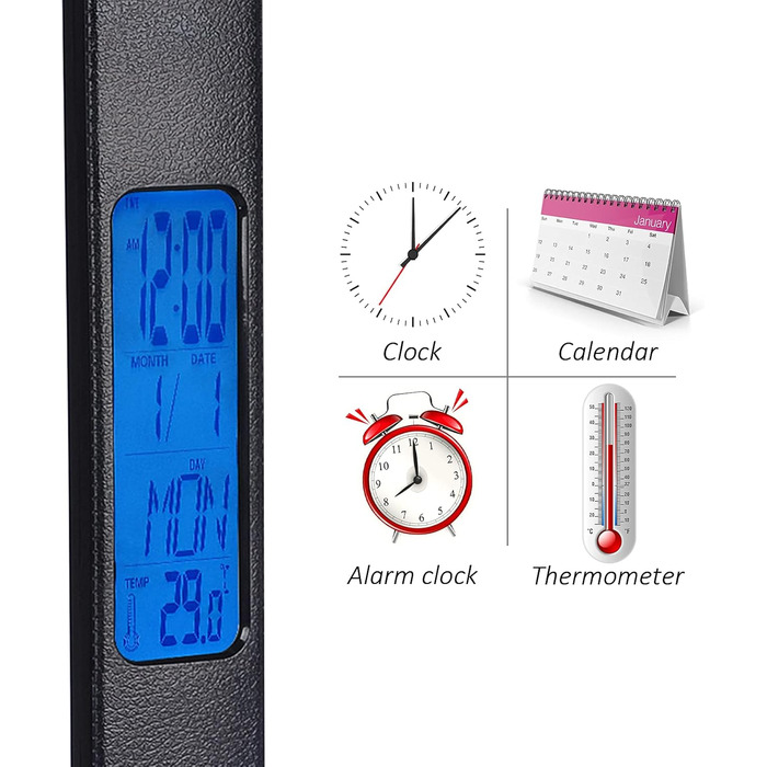 LED настільна лампа CSYY з бездротовим зарядним пристроєм 10W, 3 кольори, 5 рівнів яскравості, пам'ять, сенсорне керування, захист очей для офісу та читання