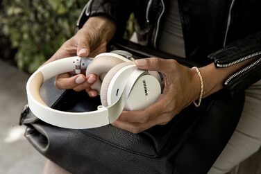 Shure Aonic 40: Бездротові навушники з активним шумозаглушенням, Bluetooth, мікрофон, 25 годин роботи, сумісні з iPhone та Android, білі