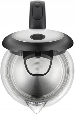Електричний чайник Amica KD 2050G, 2200 Вт, 1,7 л, сріблястий/сірий