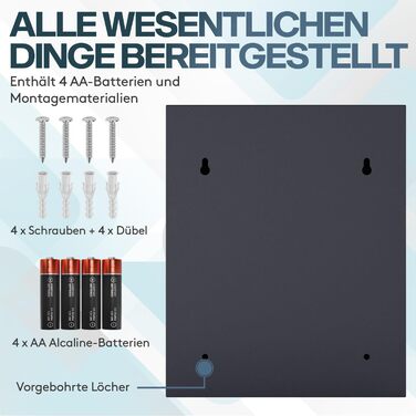 Шкафчик для ключів ACROPAQ з кодовим замком на 100 ключів, з 100 брелоками, з електронним захистом. Великий сейф для ключів, кодовий замок, ключовий сейф (48 ключів)