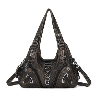 Сумка жіноча Angelkiss Hobo велика, повсякденна, через плече, бронзова (801bronze)