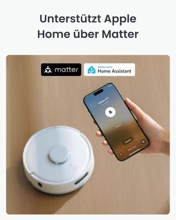 Робот-пилосос SwitchBot K11+ з мокрою прибиранням, 6000Pa, самостійна очистка контейнера, LDS-картування, 3.6 дюйми, сумісний з Apple Home, Alexa, Google Home та Matter, бежевий