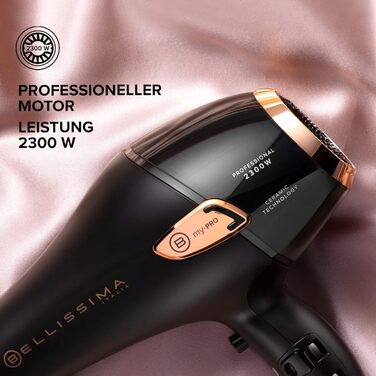 Bellissima My Pro Ceramic P5 3800 - професійний фен з керамічним покриттям, 2300 Вт, іонізація, дифузор