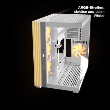 Корпус ПК be quiet! Light Base 600 DX Black: Панорамний вигляд, Show Case, Dual Chamber, ARGB LED, гнучкий монтаж