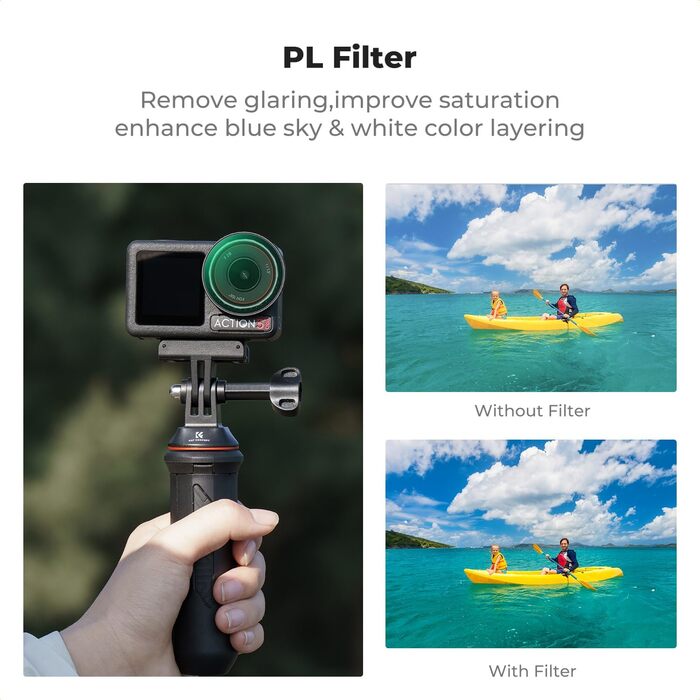 Фільтри нейтральної щільності K&F Concept ND8/16/32/64 для DJI Osmo Action 4/5 PRO - комплект