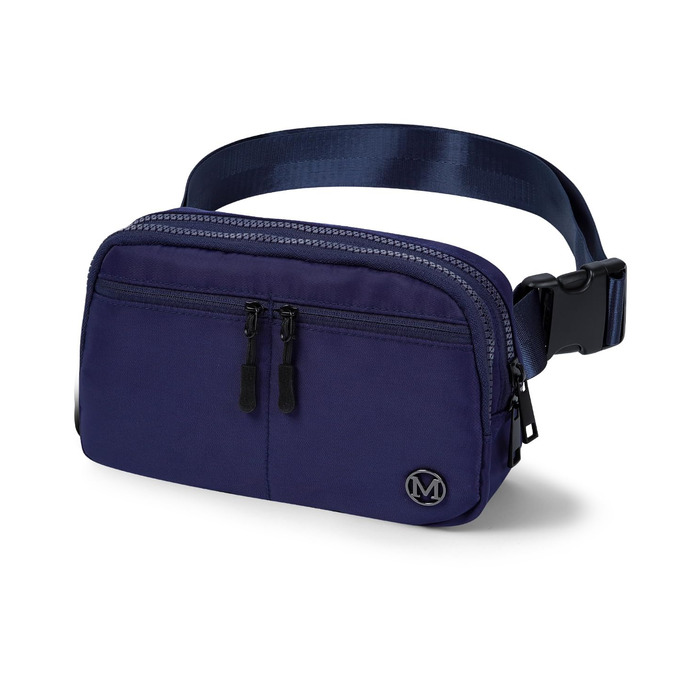 Гірчатка Mokze Bauchtasche 2L - Стильна поясна сумка для чоловіків та жінок, водонепроникна, для бігу, їзди на велосипеді, подорожей, Marineblau (Морський блакитний)