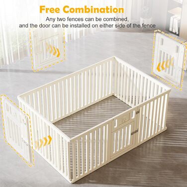 Клітка-вигул для собак та тварин, 156x96x75 см, біла (CEIEVER)