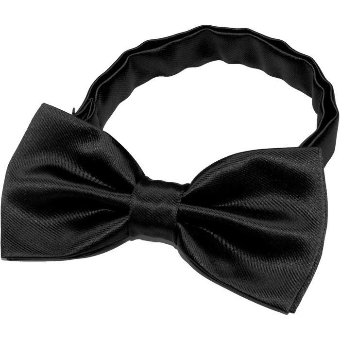 Метелик чоловічий JEMYGINS регульований шовковий, набір з манжетами та нагрудною хустинкою в подарунковій коробці (Чорний 3)