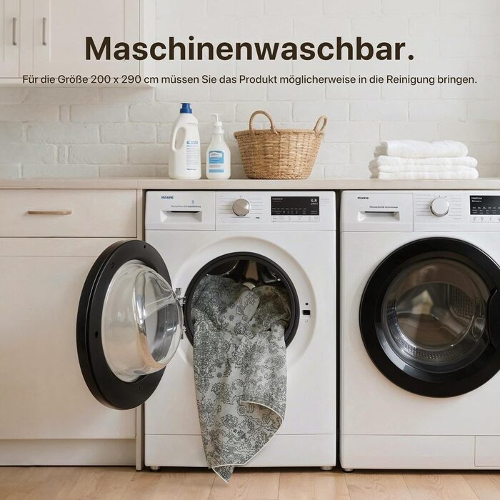 Килим GENIMO Boho Vintage 160x230 см, короткий ворс, антиковзаючі, для вітальні, спальні, їдальні, офісу, стильний, ніжний салатовий колір