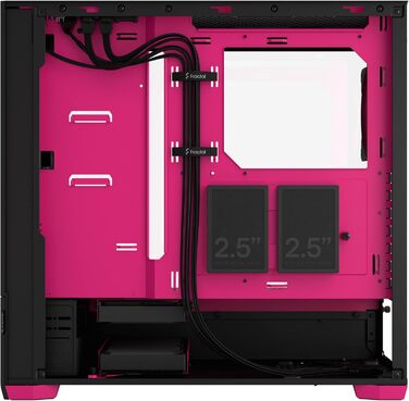Корпус для ПК Fractal Design Pop Air RGB Magenta Core з темперованим склом, сітчаста передня панель, три RGB вентилятори 120 мм, ATX, Magenta Core