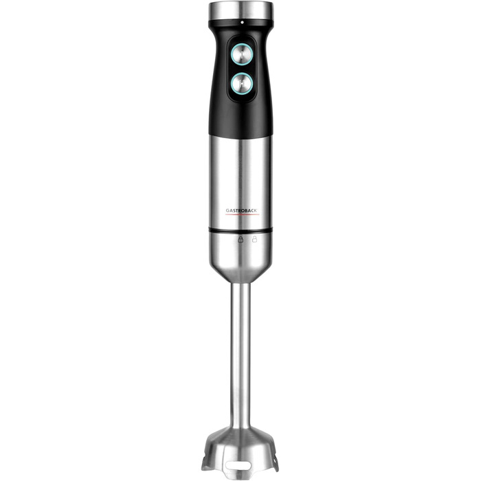 Блендер GASTROBACK #40972 Design Power Stabmixer Set 5-в-1, сріблястий, чорний