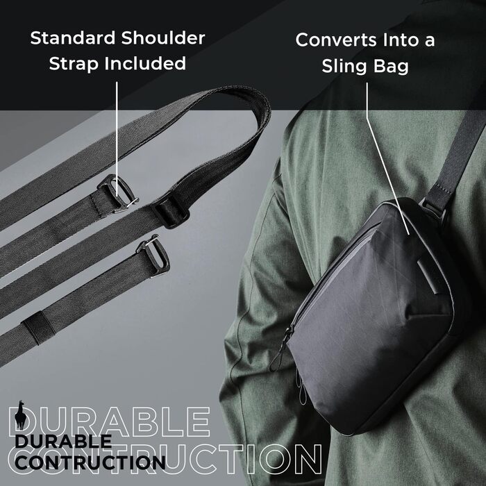 ALPAKA Tech Case Mini Travel Organizer Bag for Electronics, Cables, Cell Phone, Tech Bag for Electronic Accessories
