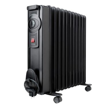 Масляний радіатор BLACK+DECKER BXRA2300E, 2300 Вт, 11 секцій, з термостатом та захистом від перегріву, чорний