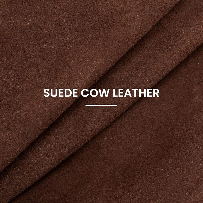 Жіноча сумка-шопер Befen з натуральної шкіри, м'яка сумка-хобо через плече, середній розмір з 2 ремінцями - класична елегантна (Коричнева замша)