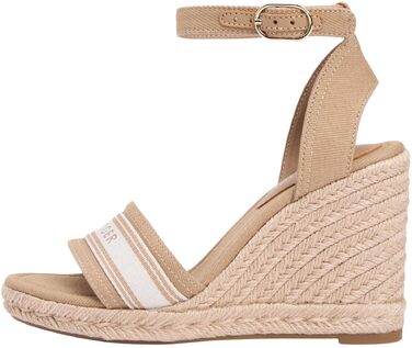 Еспадрильї Tommy Hilfiger на танкетці, хакі, текстиль (canvas), 37 EU