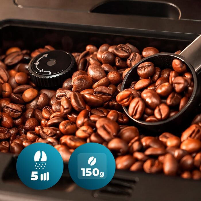 Кавомашина автоматична Cecotec Cremmaet Steam Latte Art Elite 1500 Вт, 19 бар, керамічні жорна, 1.1л + 400мл резервуари