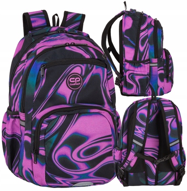 Великий багатосекційний шкільний рюкзак CoolPack, колір: аметист