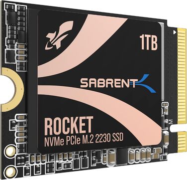 SSD Sabrent 2230 1TB NVMe Gen 4 - високошвидкісний внутрішній SSD для ПК, Steam Deck, Surface Pro