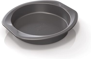 Ninja Foodi ZEROSTICK Round Cake Tin, 22 cm, non-stick coated, durable, robust cake tin, made from aluminized steel, grey, B30308EUUK
