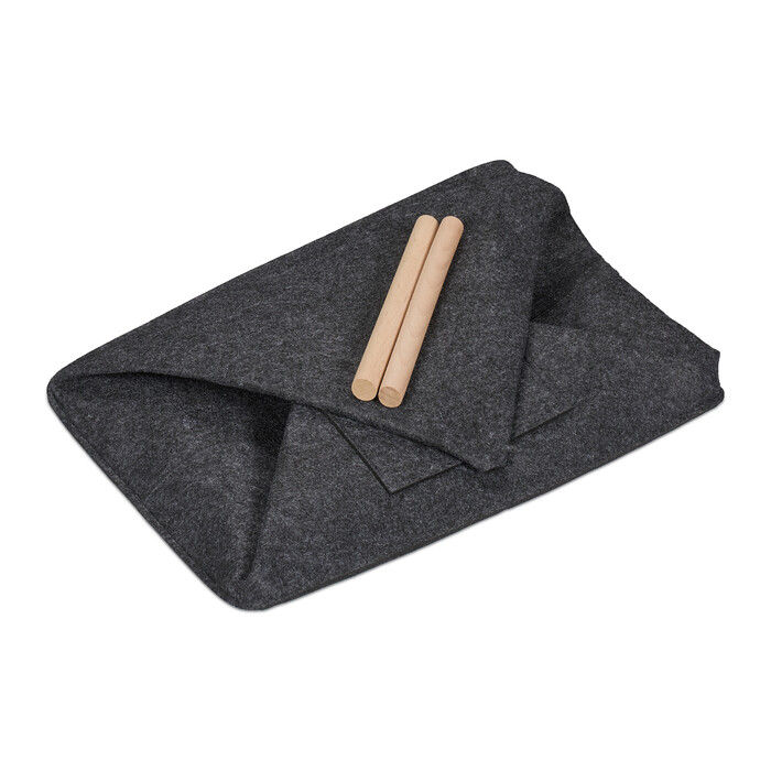 Relaxdays Felt Firewood Basket