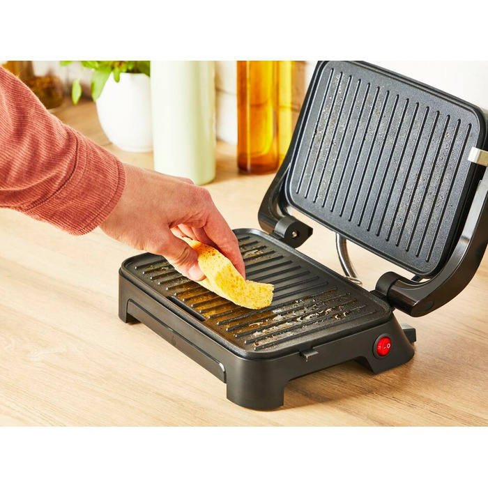 Електричний контактний гриль Tefal GC270D10, сріблястий/сірий, 1000 Вт