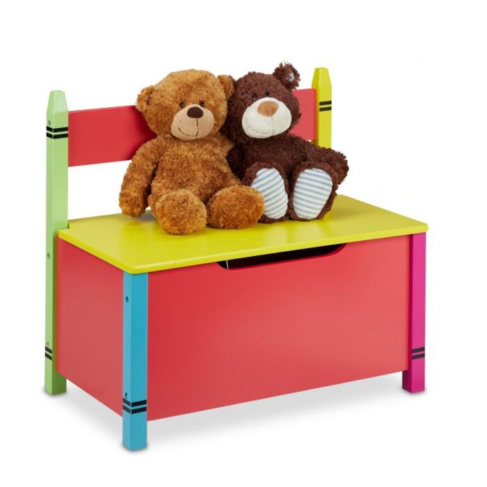 Relaxdays Kids' Bench with Storage