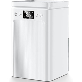 Електричний осушувач повітря 2.2L, портативний, тихий (35dB), з таймером, для спальні/квартири, білий