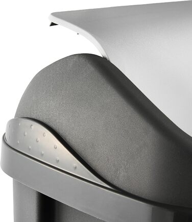 Відро для сміття Keeeper з кришкою-маятником, 50 л, Swantje, сірий графіт