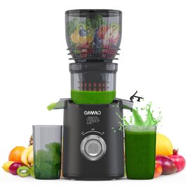 Шнекова соковижималка OMMO Slow Juicer для овочів та фруктів, 300 Вт, чорна