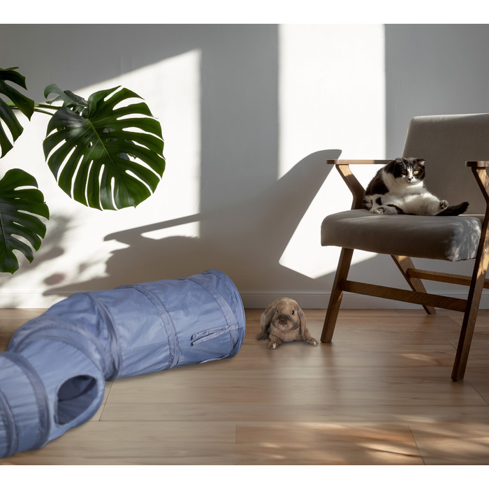Складаний котячий тунель Relaxdays з котячою печерою