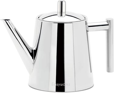 Easyworkz Teapot with Infuser, Stainless Steel, Tea Maker for All Fruits, Herbs, and Infusion Tea (1000ml)