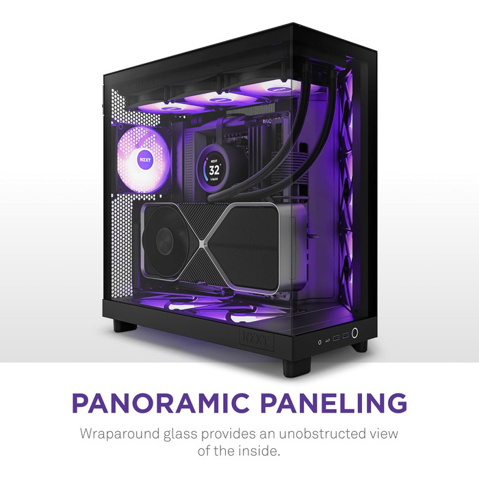 NZXT H6 Flow RGB: Корпус ПК Mid-Tower з двома камерами, чорний